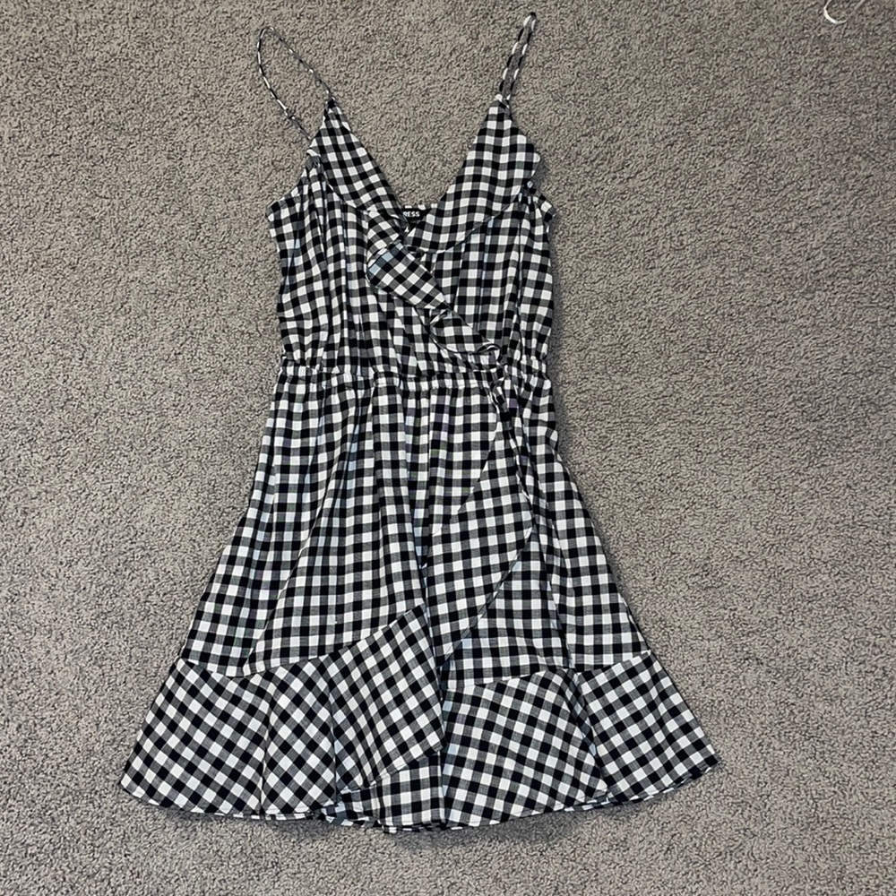 Express gingham dress